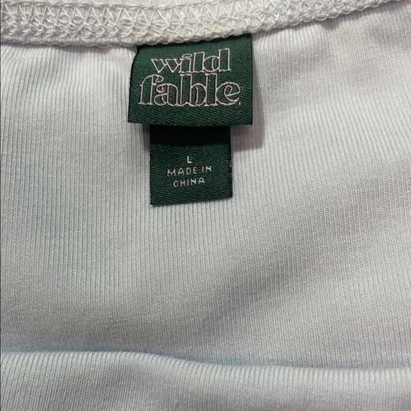 Wild Fable Off-Shoulder Blue Lace Bow Trim Long Sleeve Mini Dress Var Sizes NWT - Picture 7 of 10